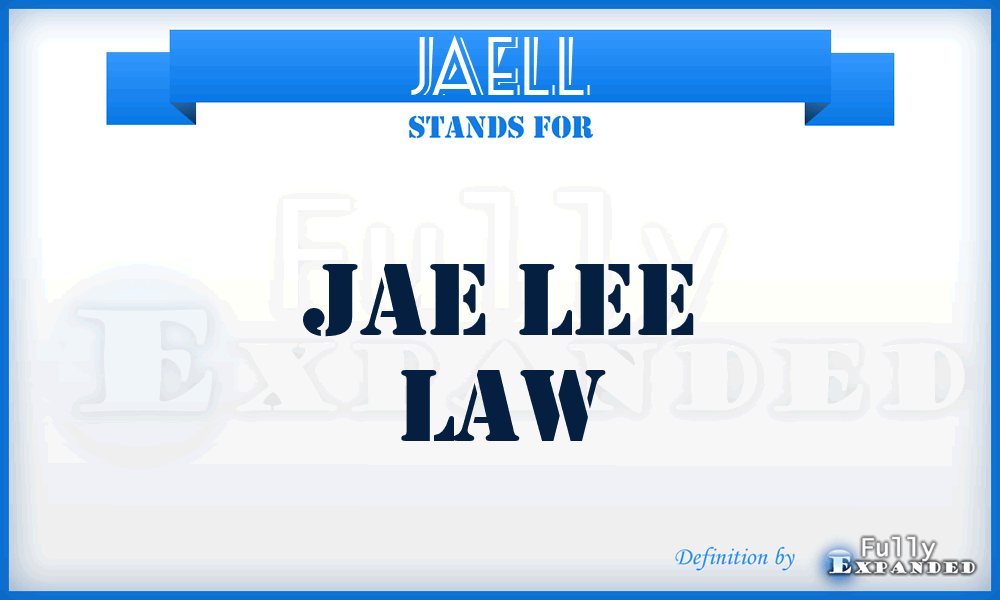 JAELL - JAE Lee Law