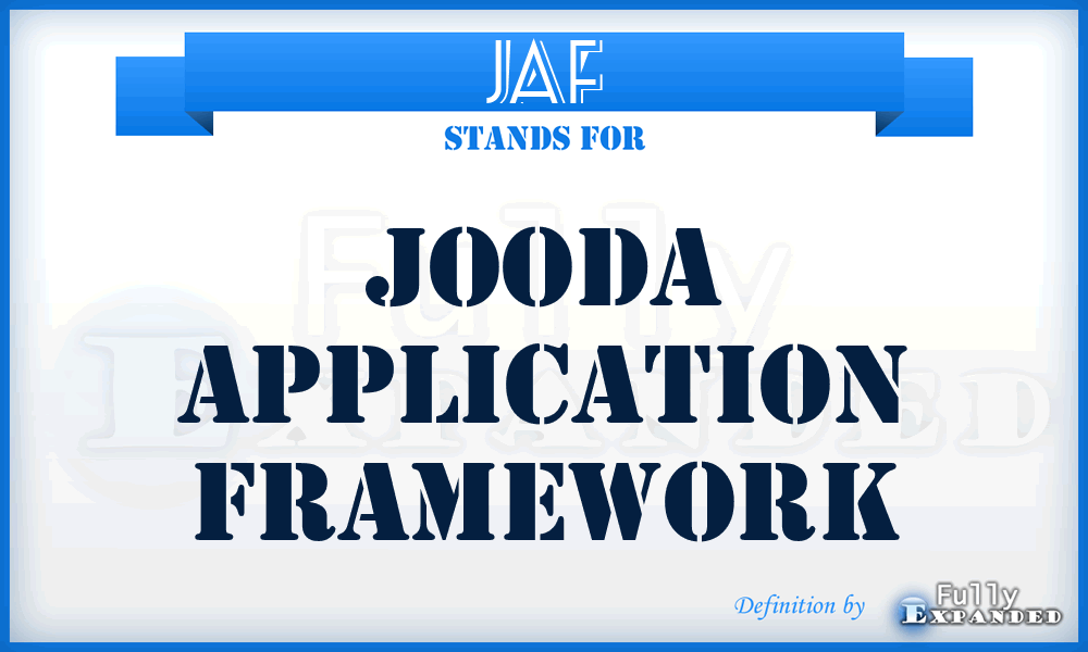 JAF - JOODA Application Framework