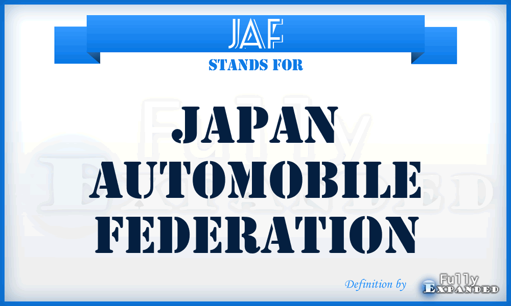 JAF - Japan Automobile Federation