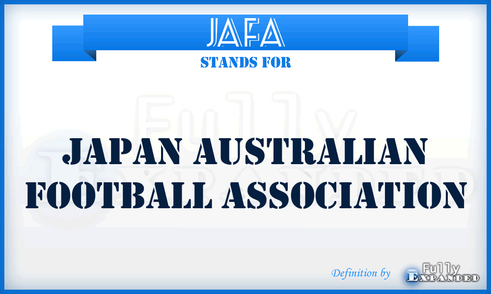 JAFA - Japan Australian Football Association