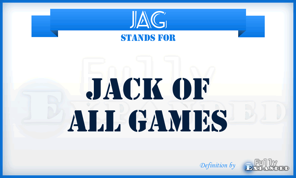 JAG - Jack of All Games