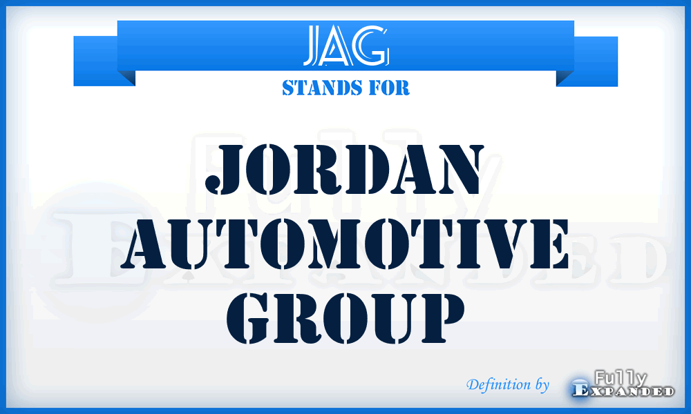 JAG - Jordan Automotive Group