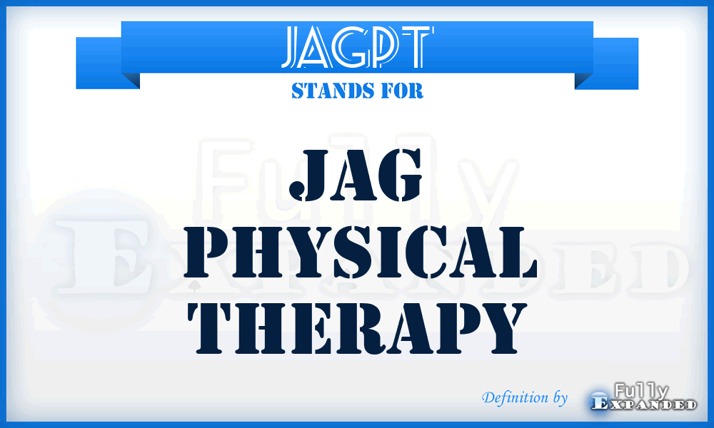 JAGPT - JAG Physical Therapy