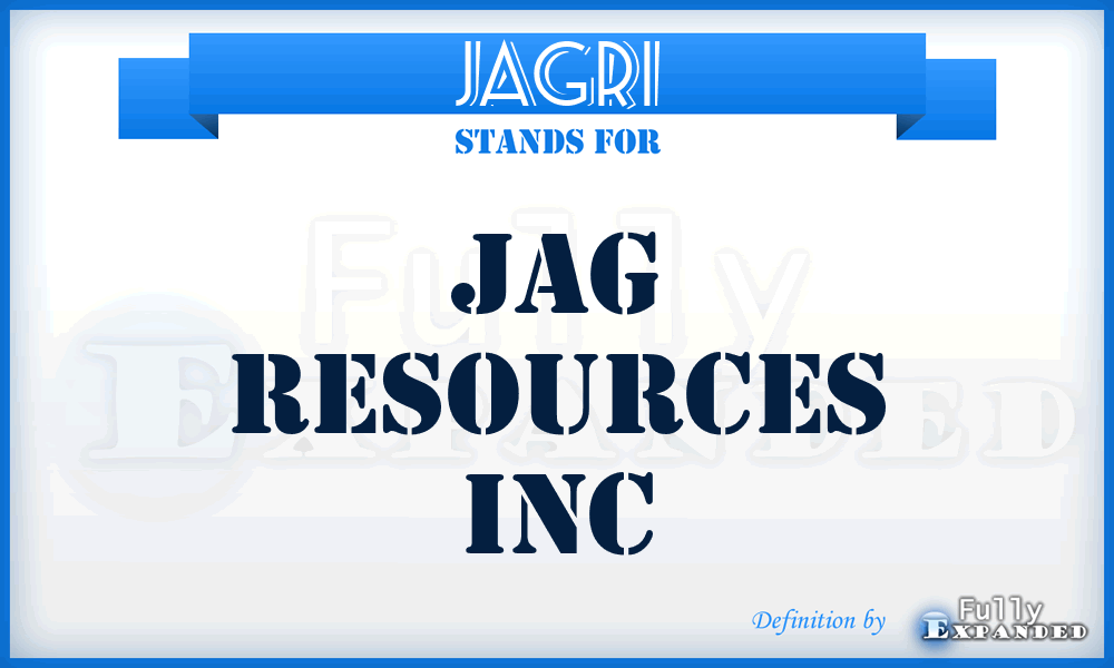 JAGRI - JAG Resources Inc