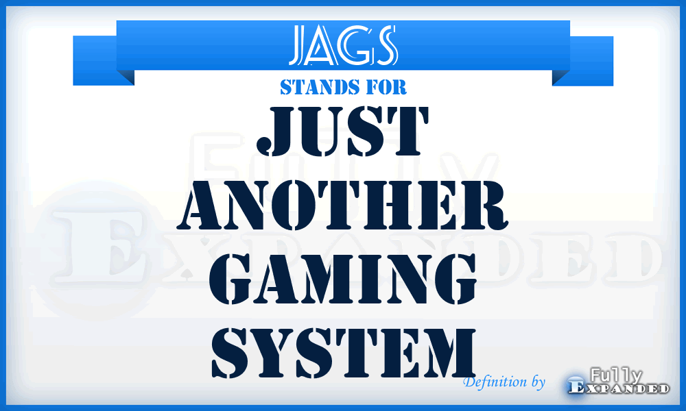 JAGS - Just Another Gaming System