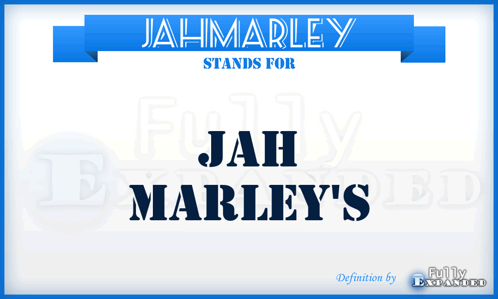 JAHMARLEY - Jah Marley's