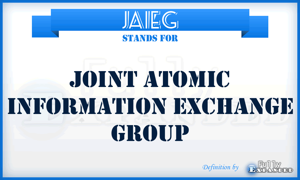 JAIEG - Joint Atomic Information Exchange Group
