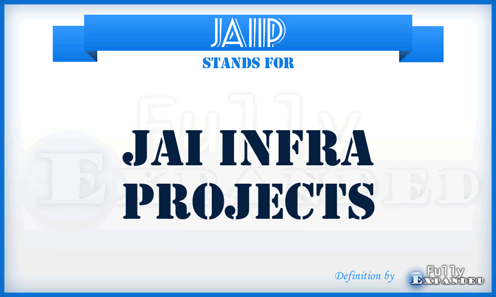 JAIIP - JAI Infra Projects