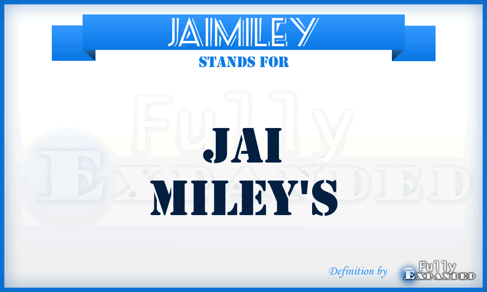 JAIMILEY - Jai Miley's