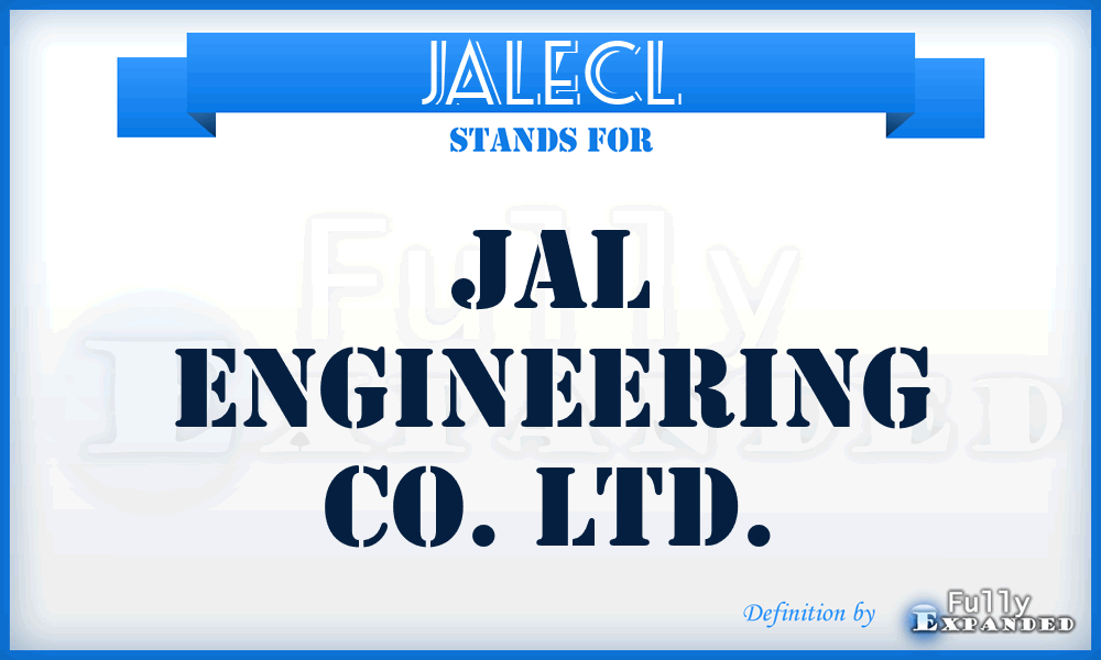 JALECL - JAL Engineering Co. Ltd.
