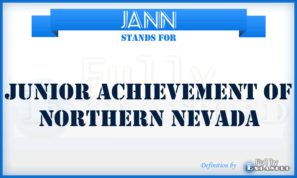 JANN - Junior Achievement of Northern Nevada