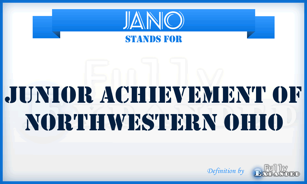 JANO - Junior Achievement of Northwestern Ohio