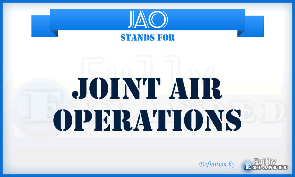 JAO - Joint Air Operations