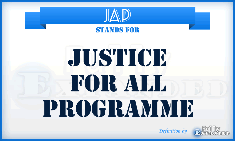 JAP - Justice for All Programme
