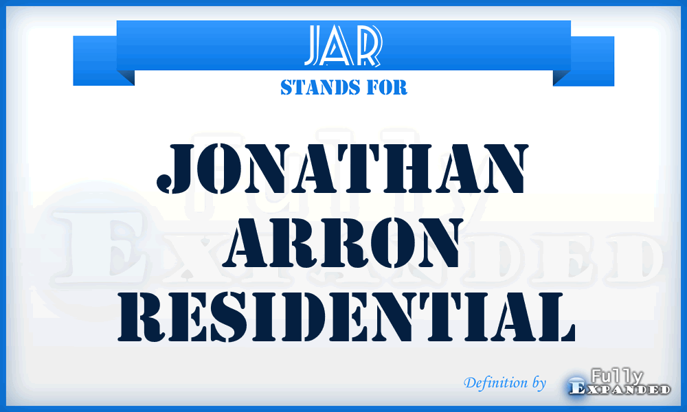 JAR - Jonathan Arron Residential