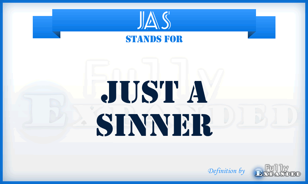 JAS - Just A Sinner