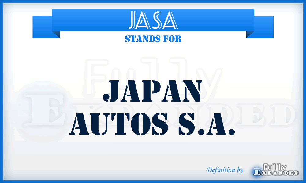 JASA - Japan Autos S.A.