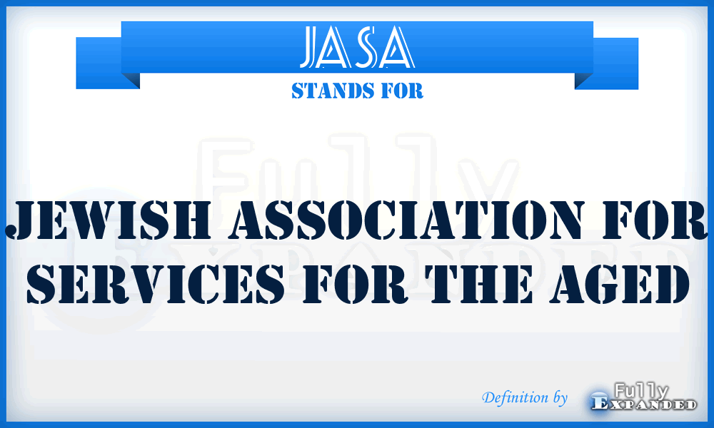 JASA - Jewish Association for Services for the Aged