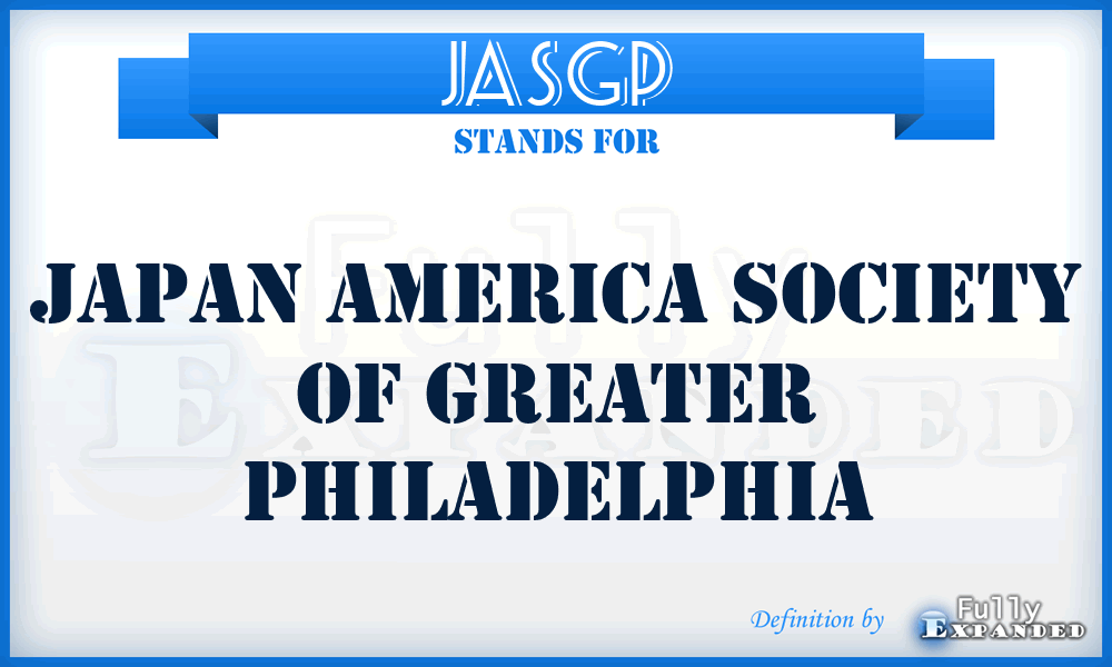 JASGP - Japan America Society of Greater Philadelphia