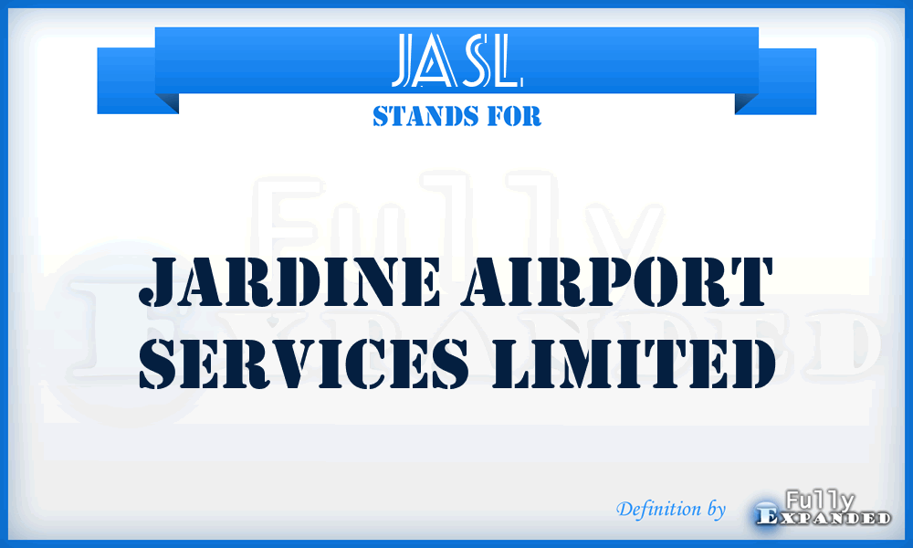 JASL - Jardine Airport Services Limited