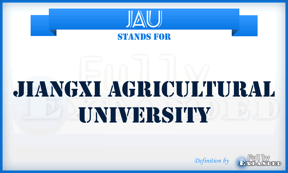 JAU - Jiangxi Agricultural University