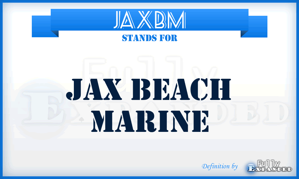 JAXBM - JAX Beach Marine