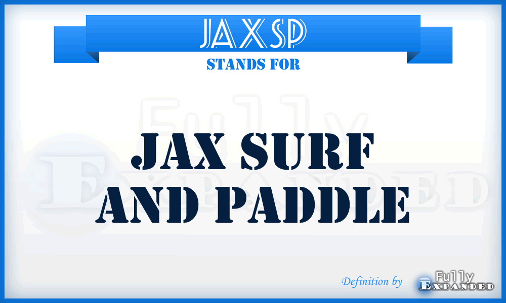 JAXSP - JAX Surf and Paddle