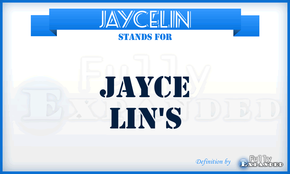 JAYCELIN - Jayce Lin's