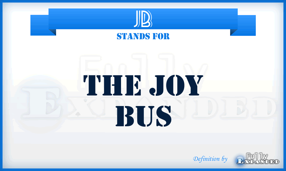 JB - The Joy Bus