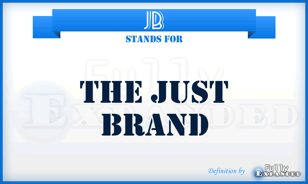 JB - The Just Brand