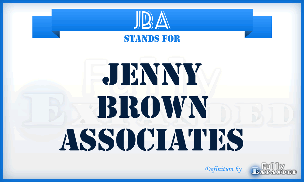 JBA - Jenny Brown Associates