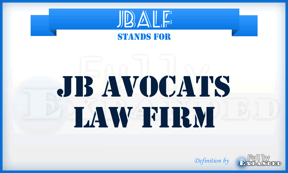 JBALF - JB Avocats Law Firm