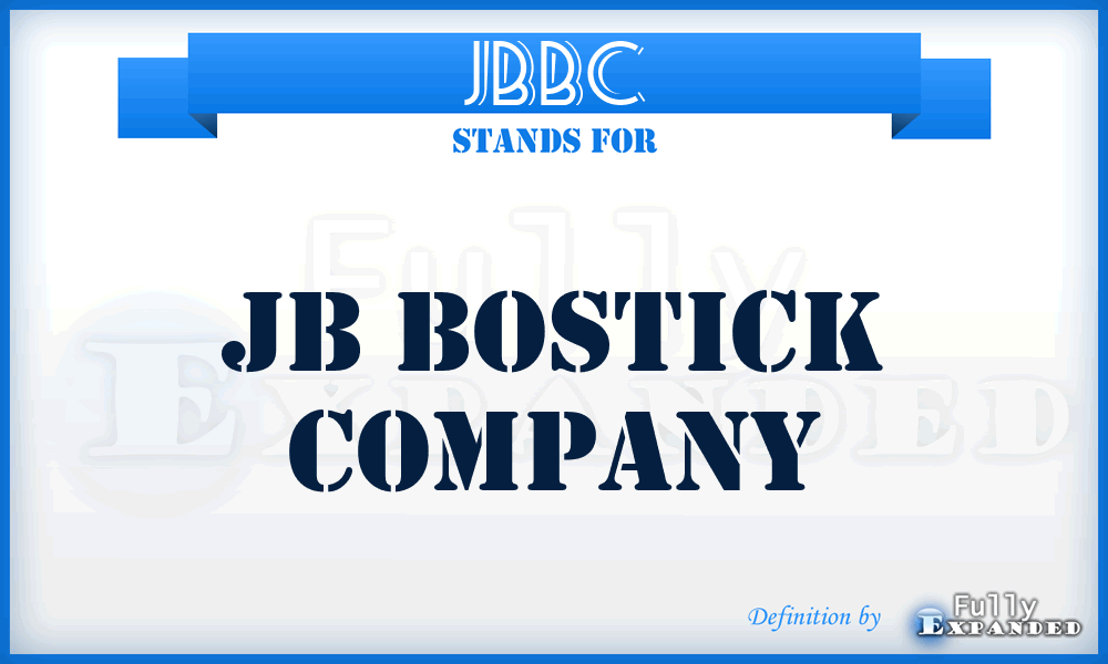 JBBC - JB Bostick Company