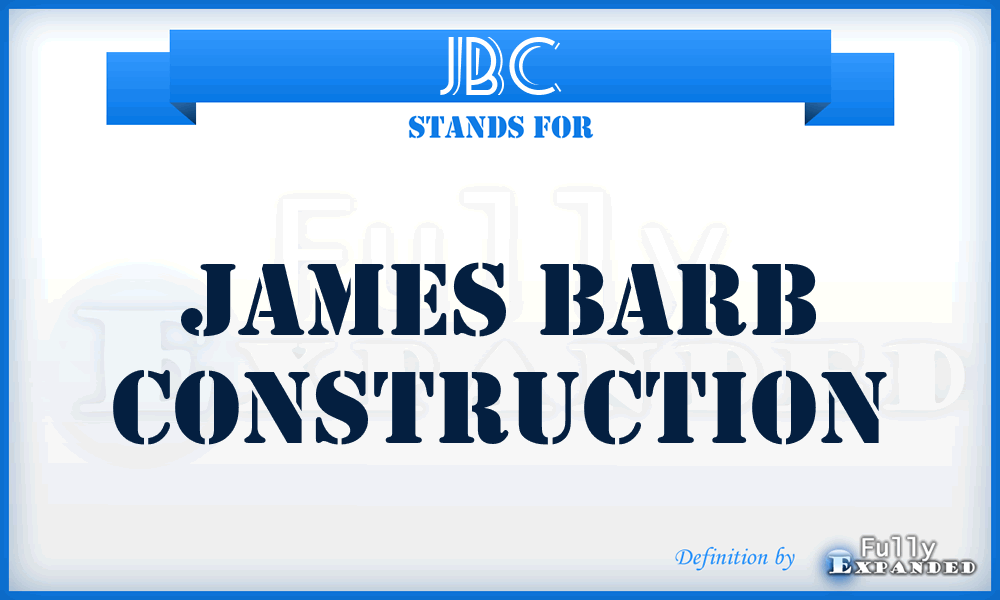 JBC - James Barb Construction