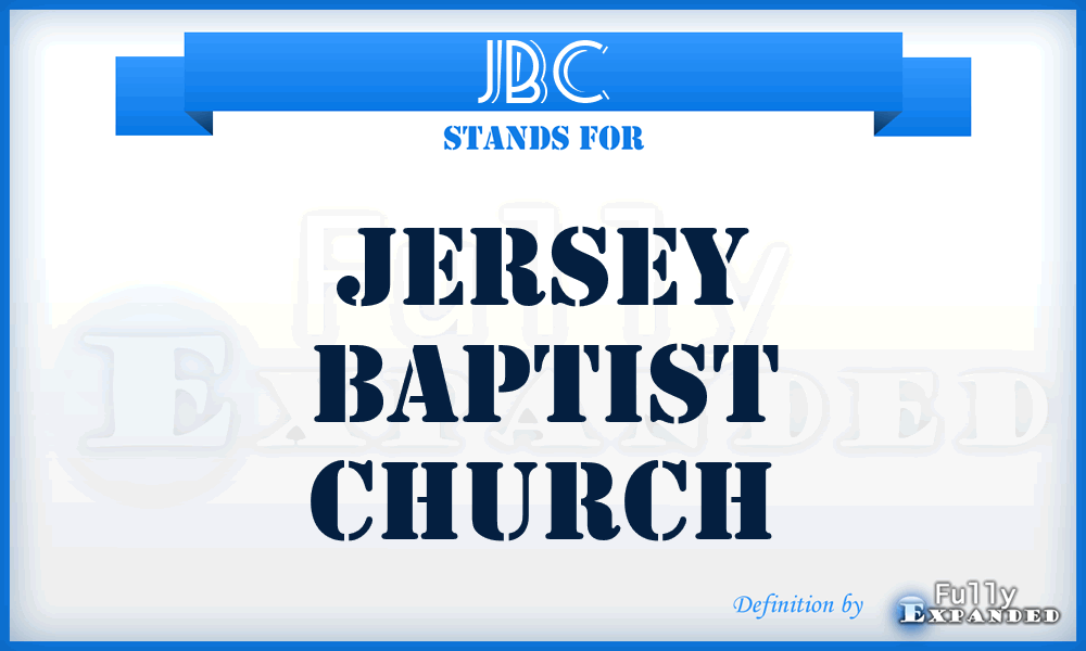 JBC - Jersey Baptist Church