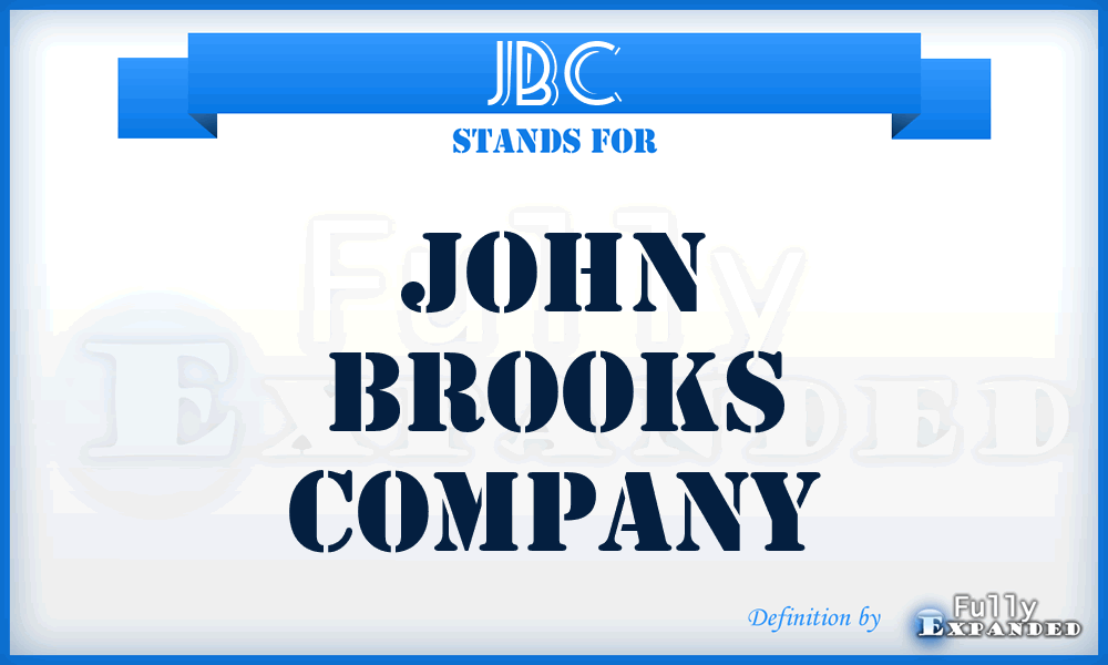 JBC - John Brooks Company