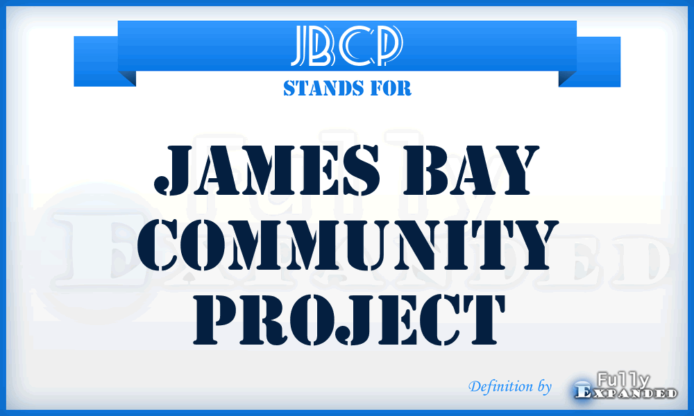 JBCP - James Bay Community Project