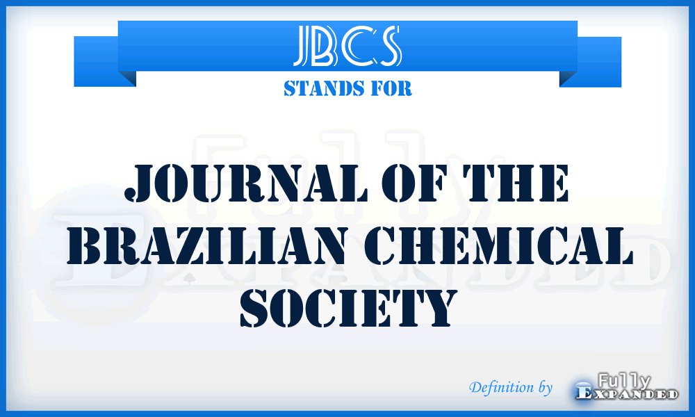 JBCS - Journal of the Brazilian Chemical Society