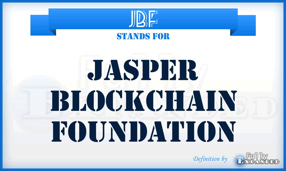 JBF - Jasper Blockchain Foundation