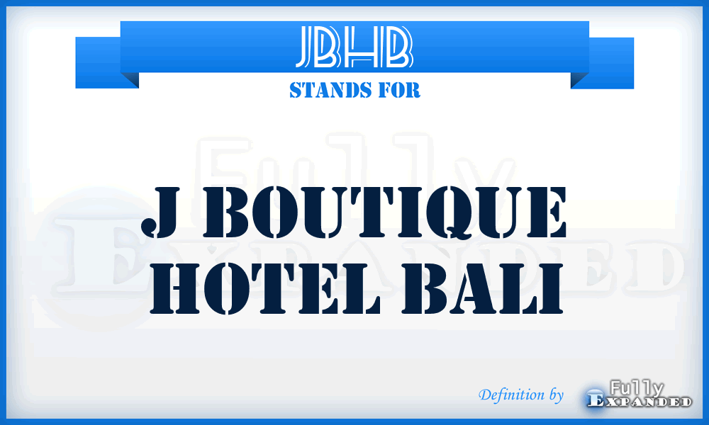 JBHB - J Boutique Hotel Bali