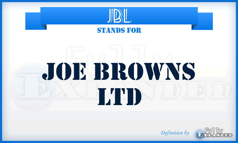 JBL - Joe Browns Ltd