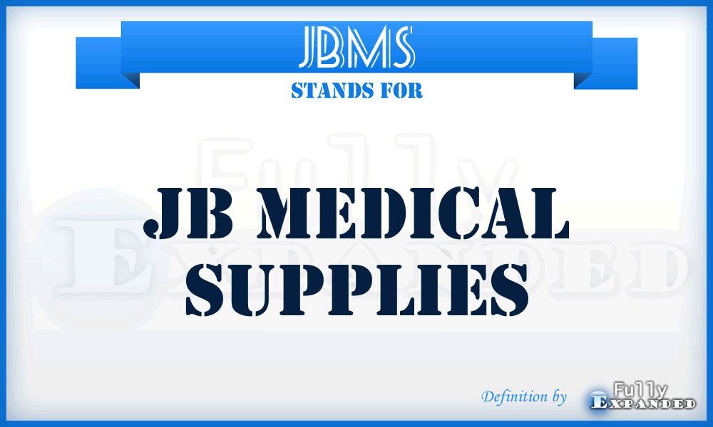 JBMS - JB Medical Supplies