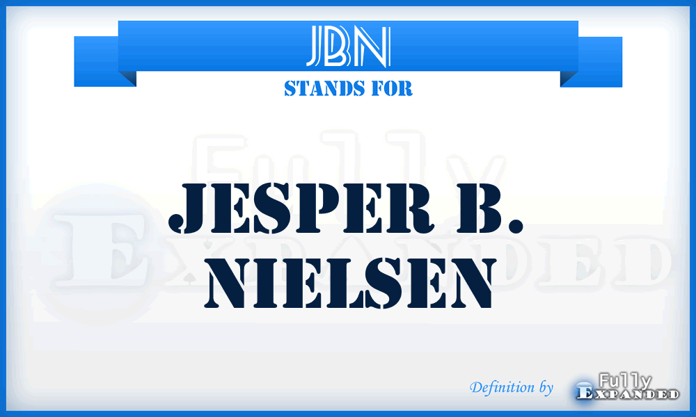 JBN - Jesper B. Nielsen