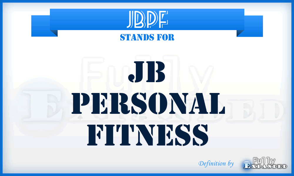 JBPF - JB Personal Fitness