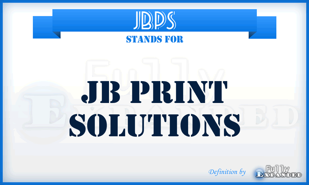 JBPS - JB Print Solutions
