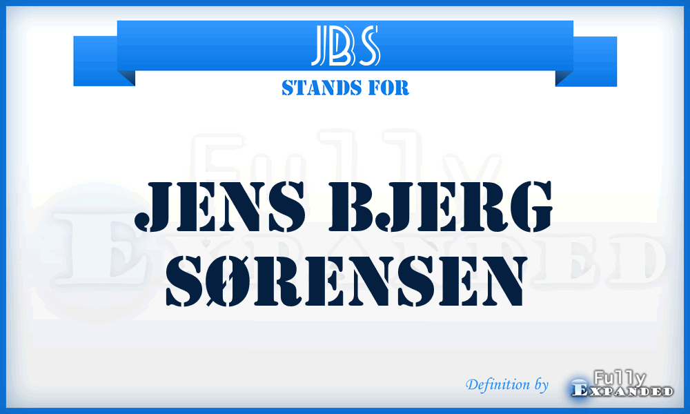 JBS - Jens Bjerg Sørensen