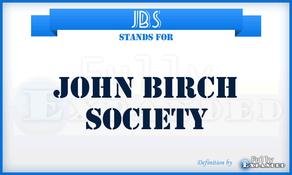 JBS - John Birch Society