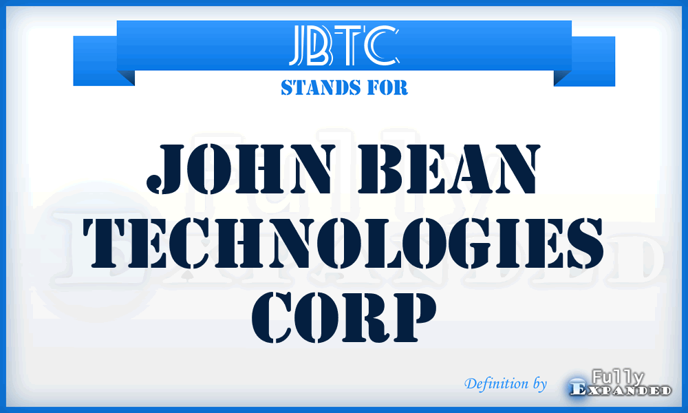 JBTC - John Bean Technologies Corp