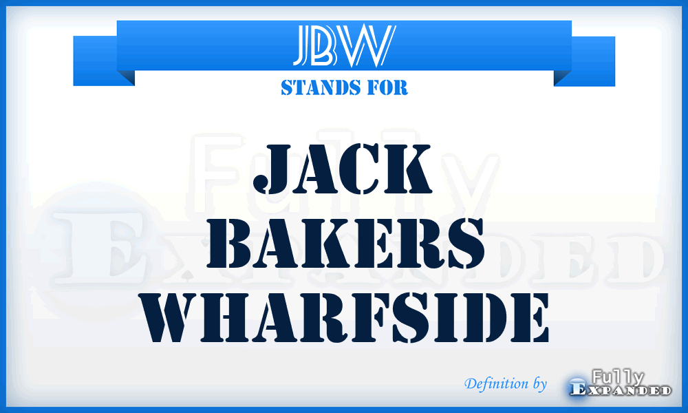 JBW - Jack Bakers Wharfside