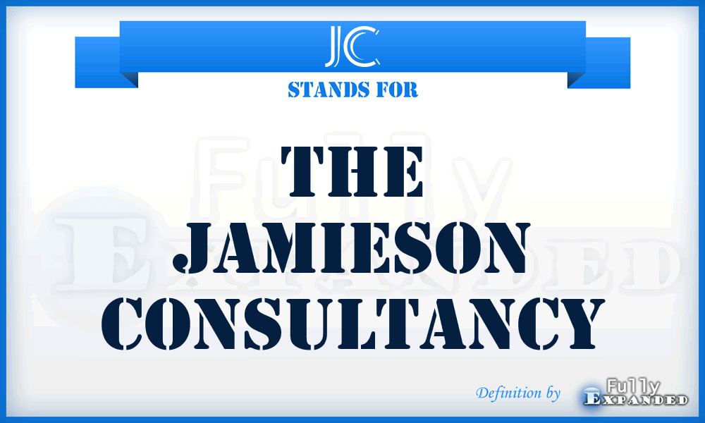 JC - The Jamieson Consultancy